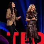 WSB Speakers Naomi Bagdonas and Jennifer Aaker speak at TEDMonterey on August 2, 2021. TEDMonterey: The Case for Optimism. August 1-4, 2021, Monterey, California. Photo: Gilberto Tadday / TED